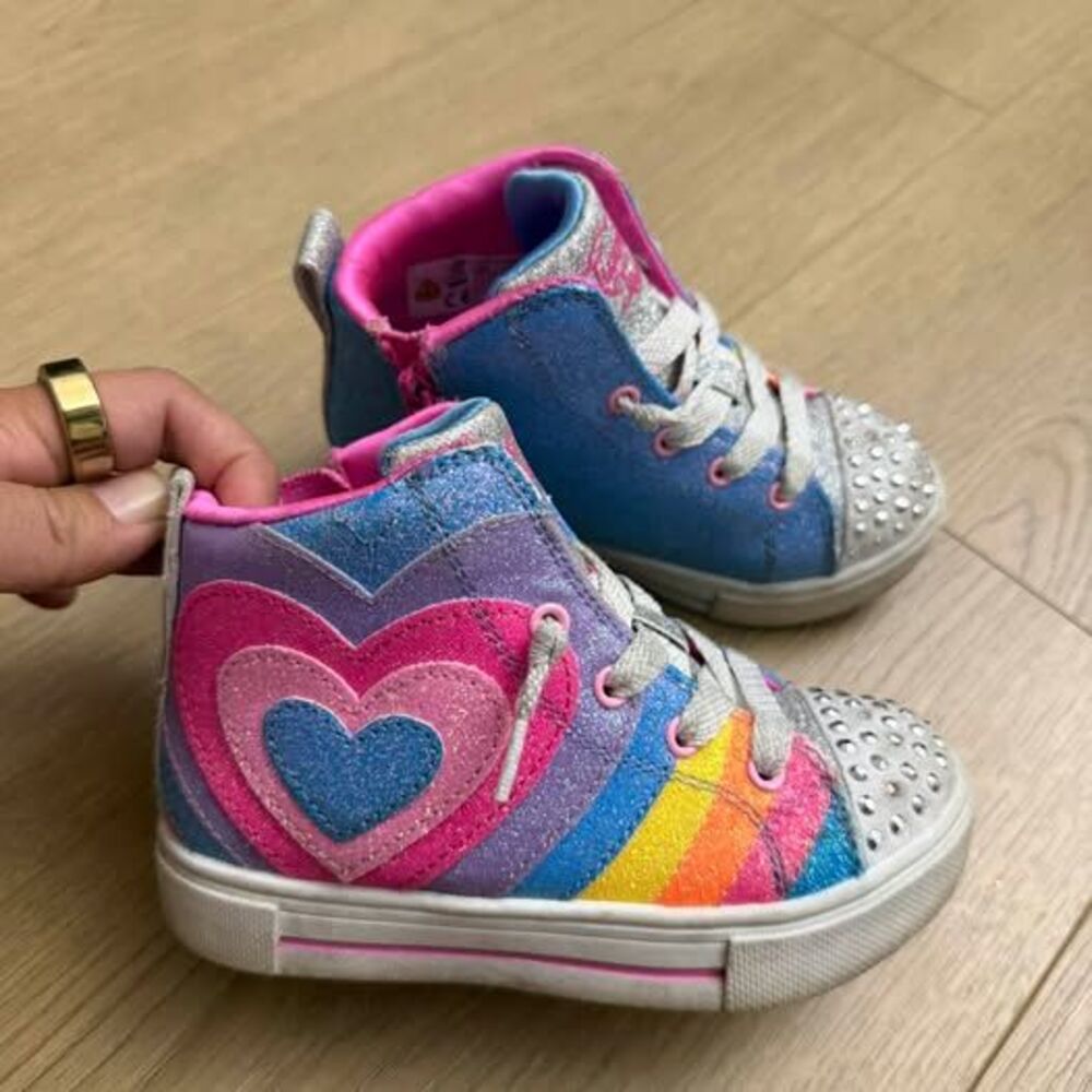 Skechers Twinkle Toes High-Top Sneakers size 8c toddler kids
